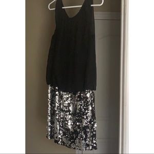 Adrianna Papell sequin dress